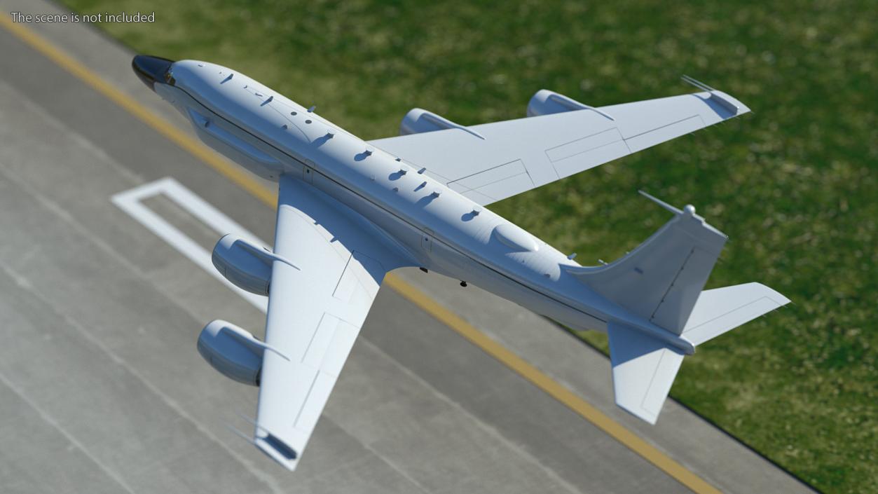 3D model Boeing RC-135 Large Reconnaissance Aircraft Rigged