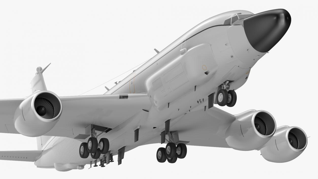 3D model Boeing RC-135 Large Reconnaissance Aircraft Rigged