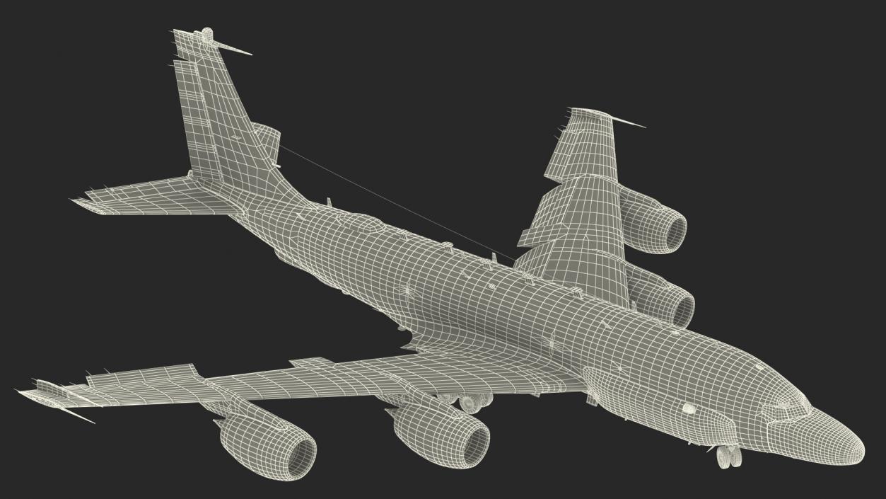 3D model Boeing RC-135 Large Reconnaissance Aircraft Rigged