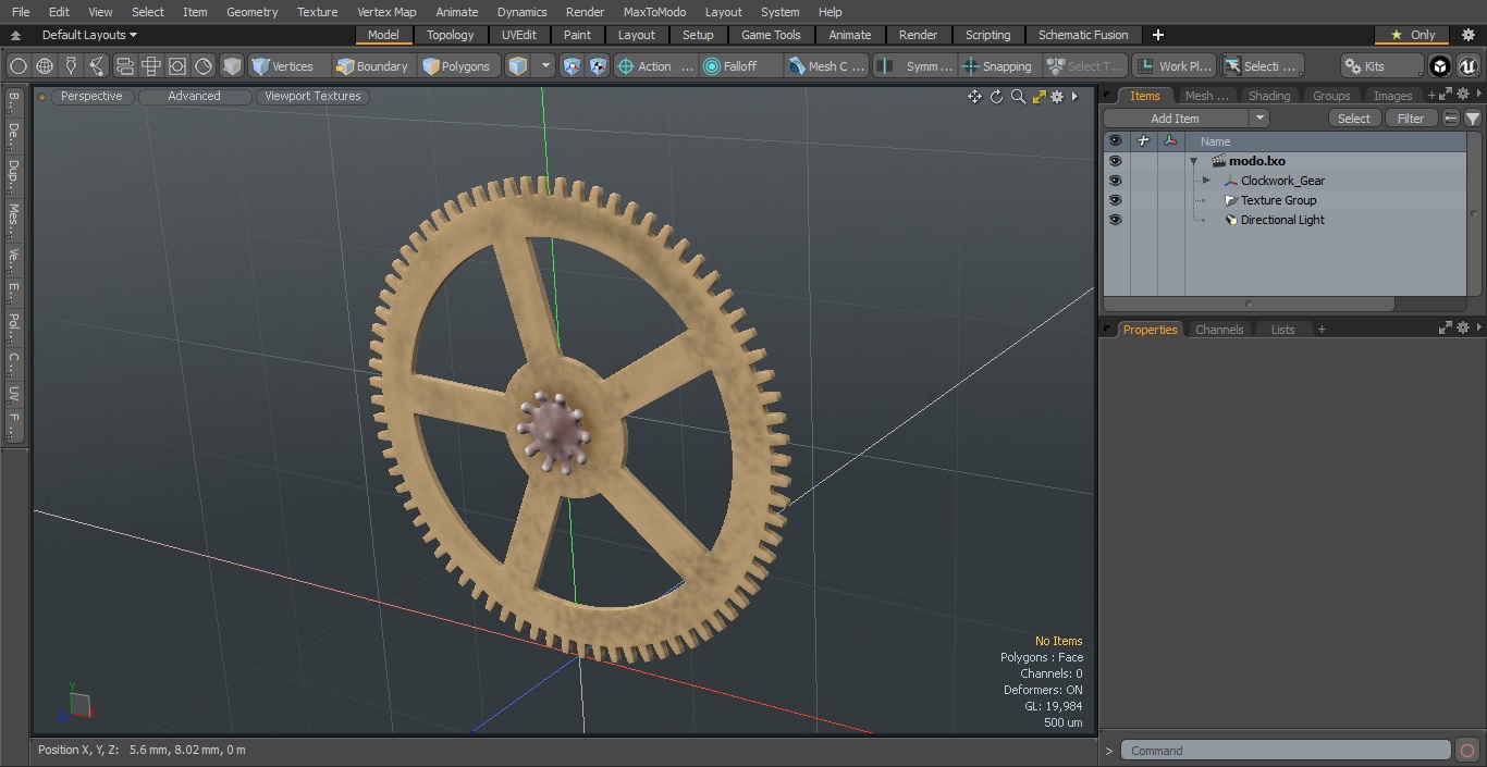 Clockwork Gear 3D model