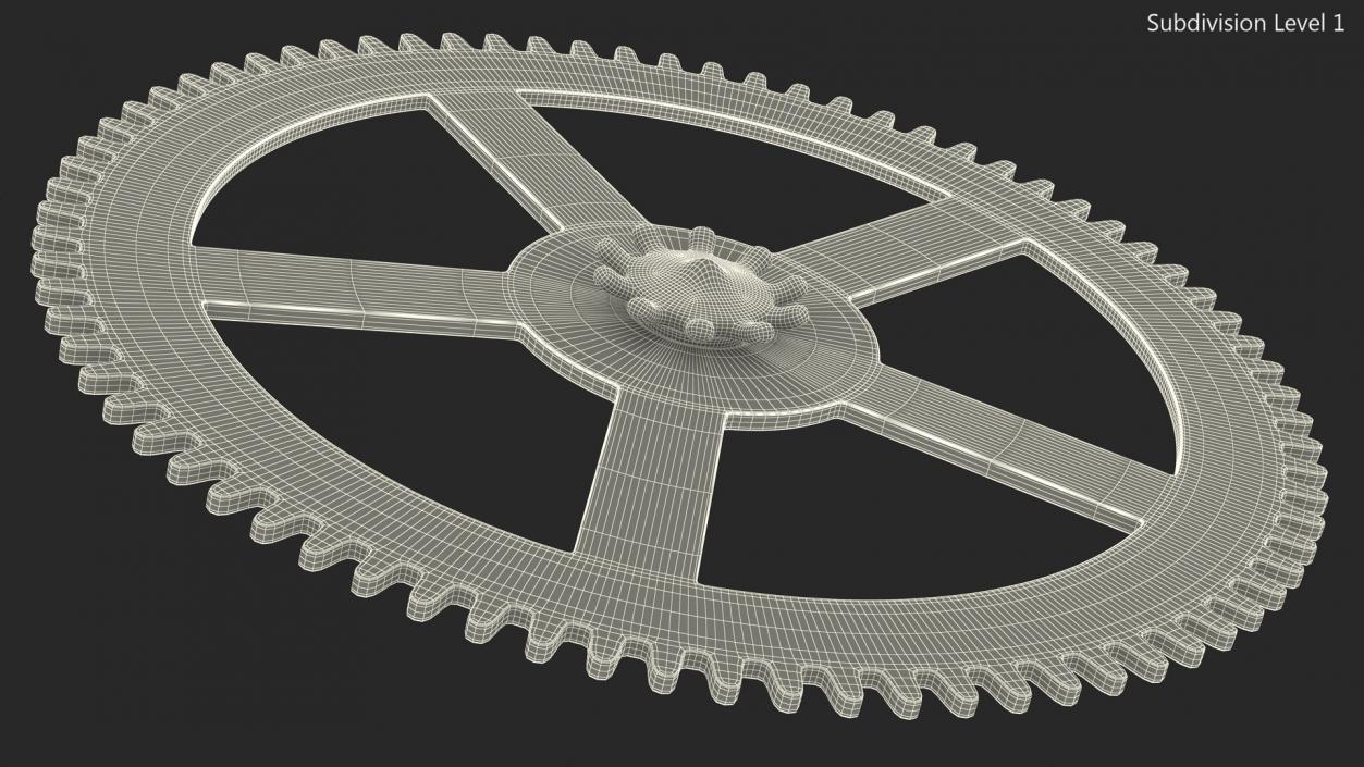 Clockwork Gear 3D model