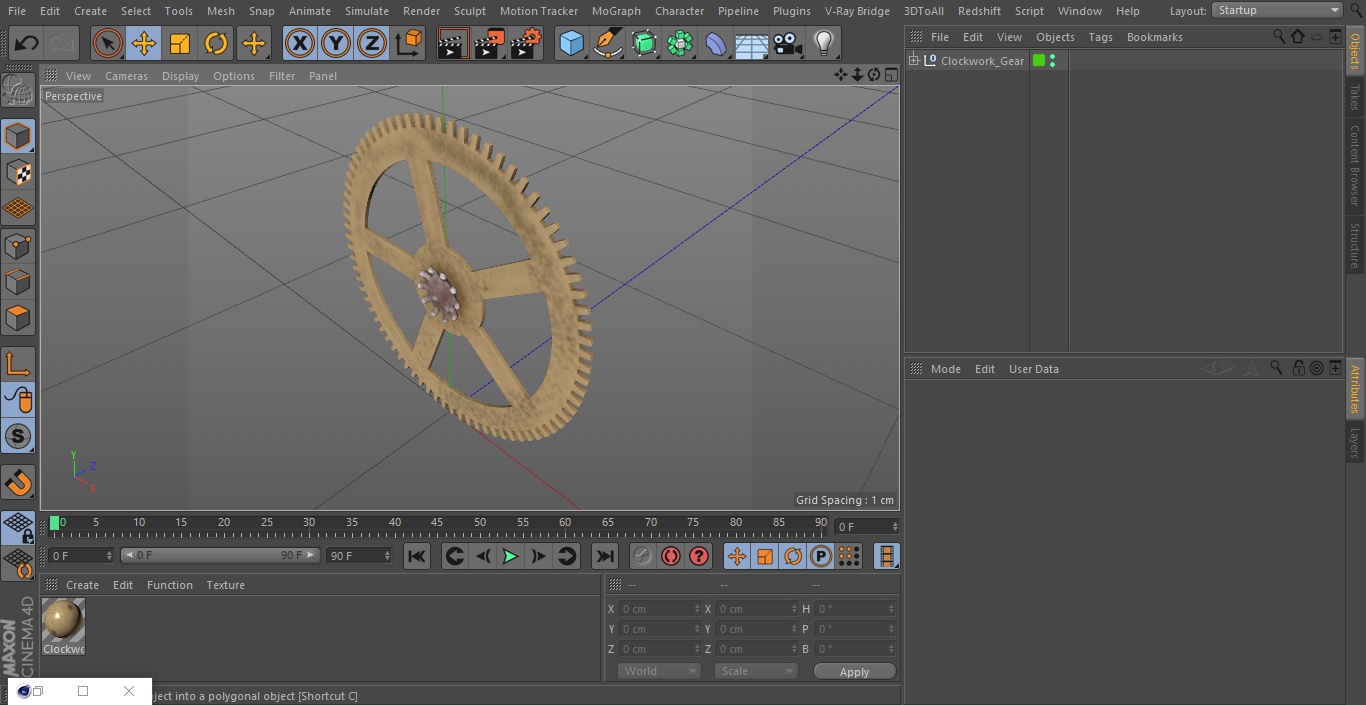 Clockwork Gear 3D model