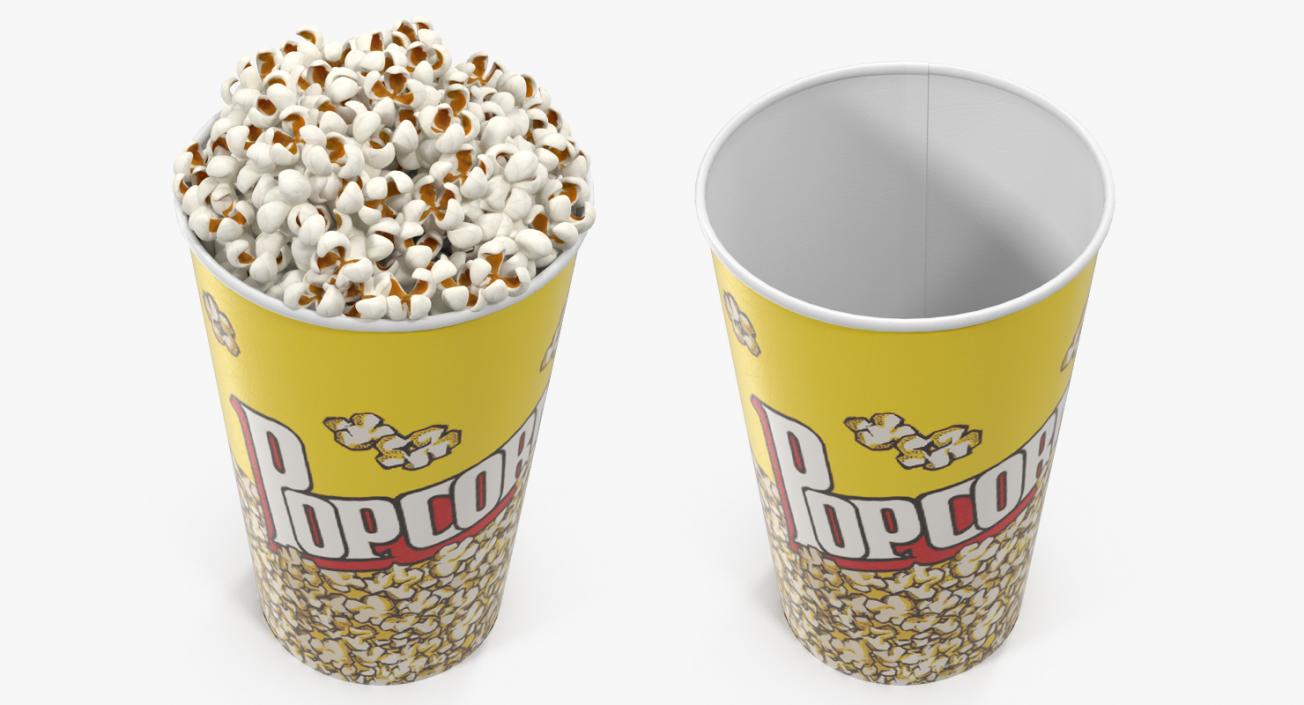 Popcorn Containers 3D Models Collection 3D model