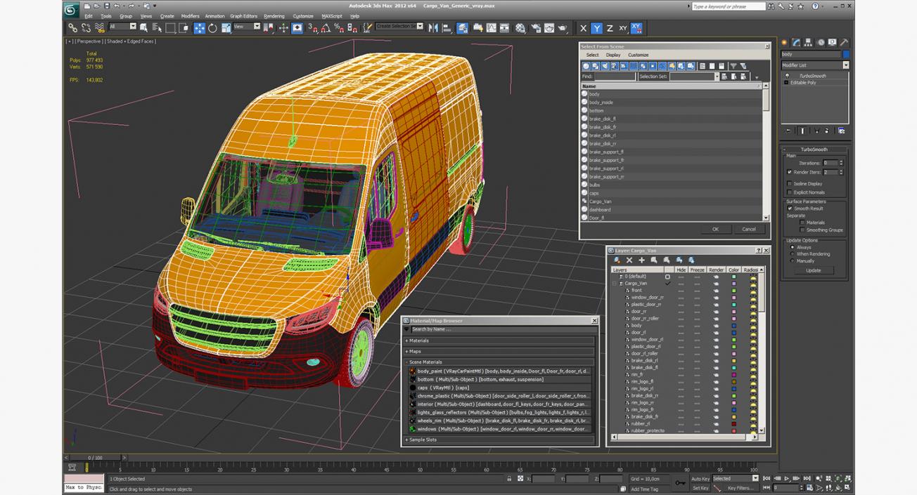 Cargo Van Generic 3D