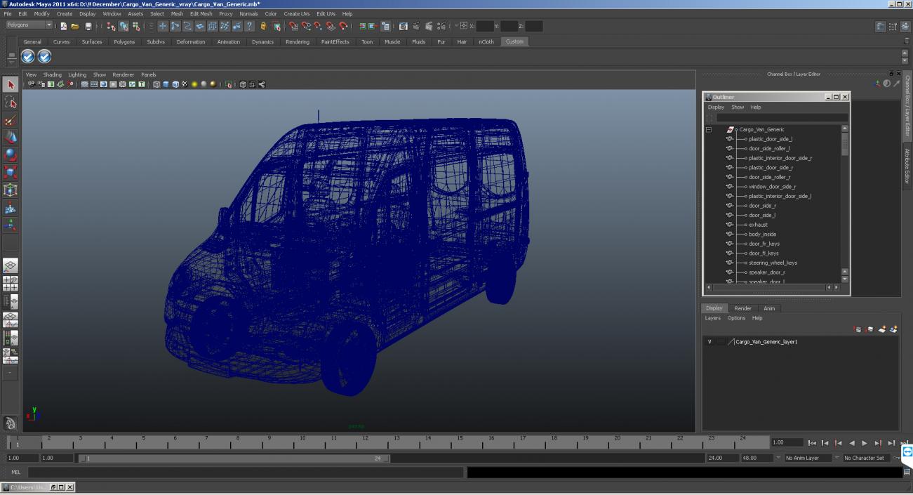 Cargo Van Generic 3D