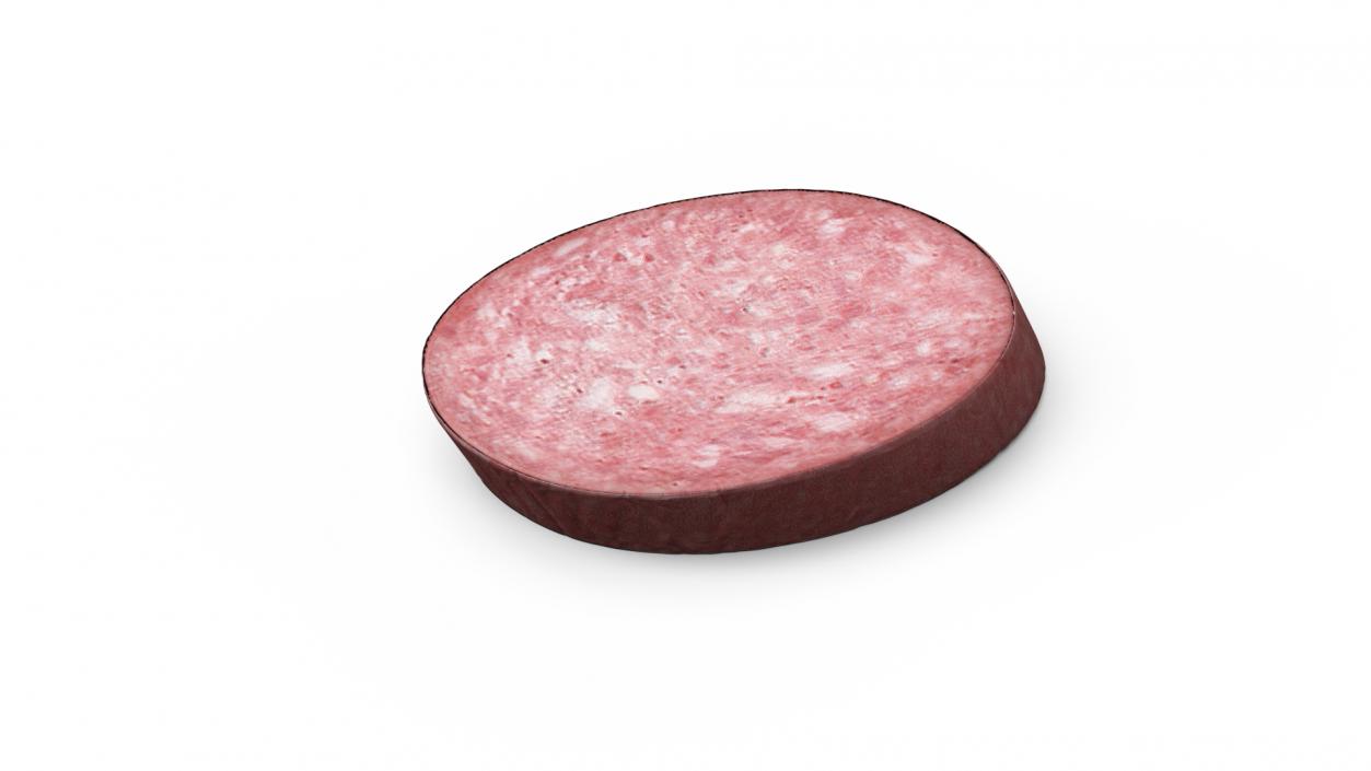 3D model Slice Half Smoked Sausage