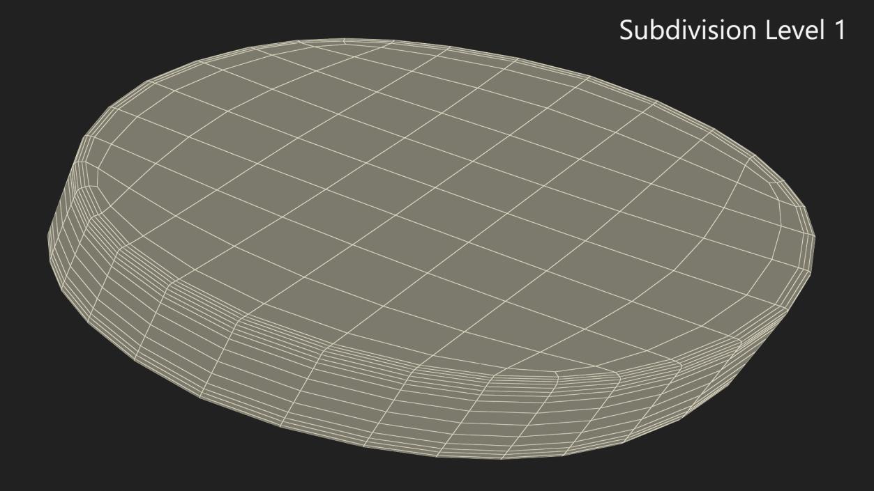 3D model Slice Half Smoked Sausage