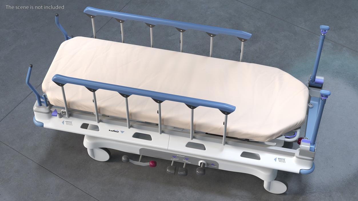 3D Emergency Transport Bed model