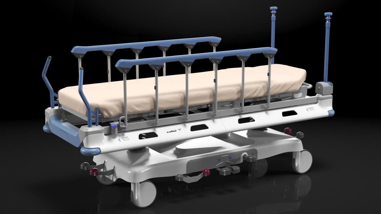 3D Emergency Transport Bed model