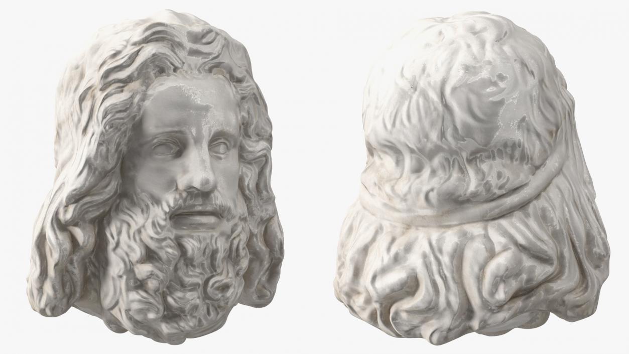 Zeus Head Sculpture 3D model