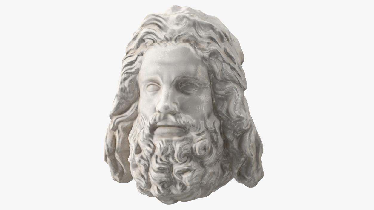 Zeus Head Sculpture 3D model