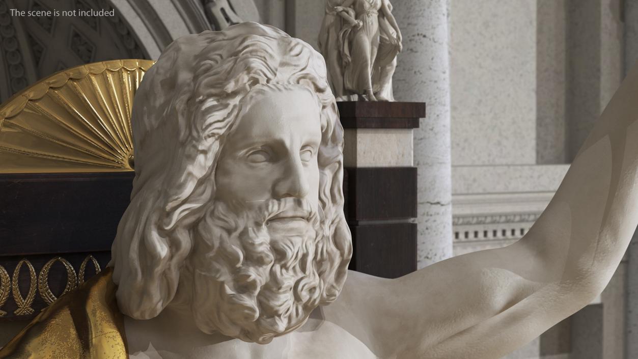 Zeus Head Sculpture 3D model