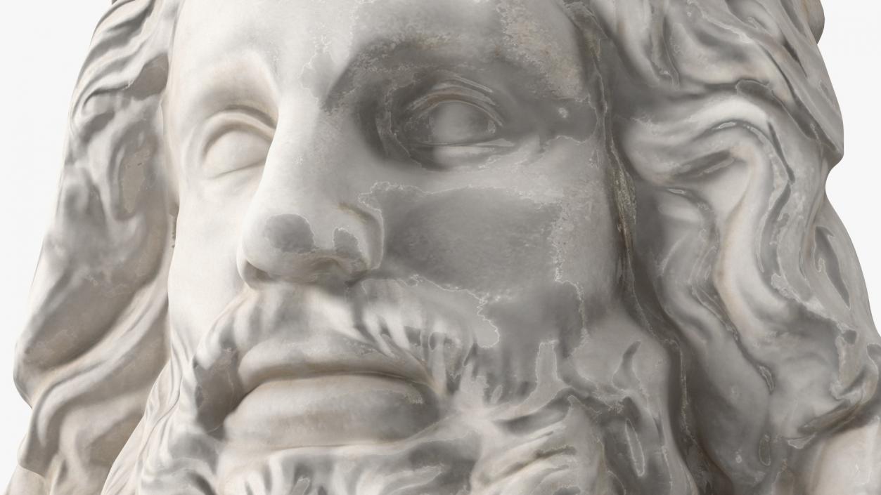 Zeus Head Sculpture 3D model