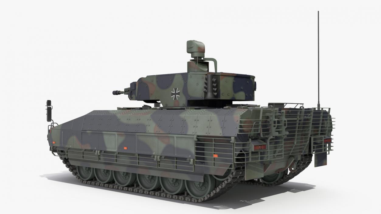 3D model Puma German IFV Military Tank Green