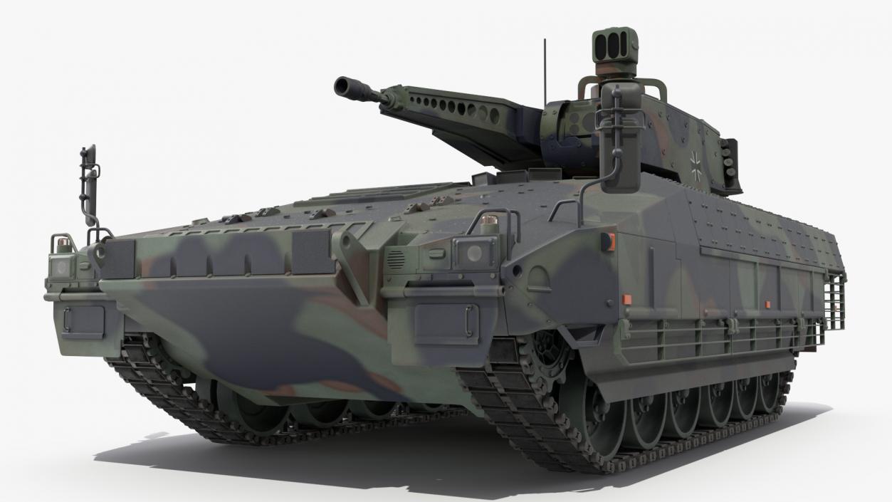 3D model Puma German IFV Military Tank Green