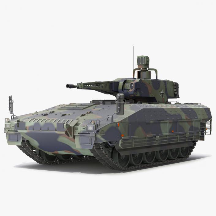 3D model Puma German IFV Military Tank Green