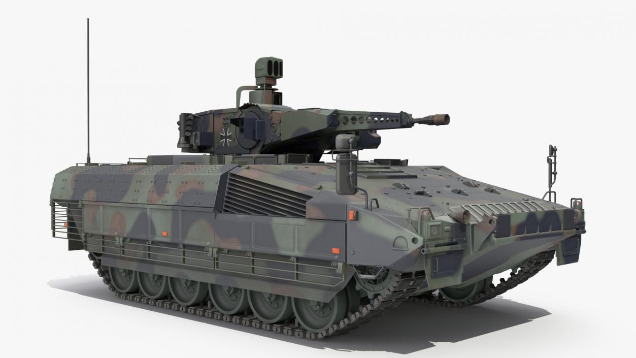 3D model Puma German IFV Military Tank Green