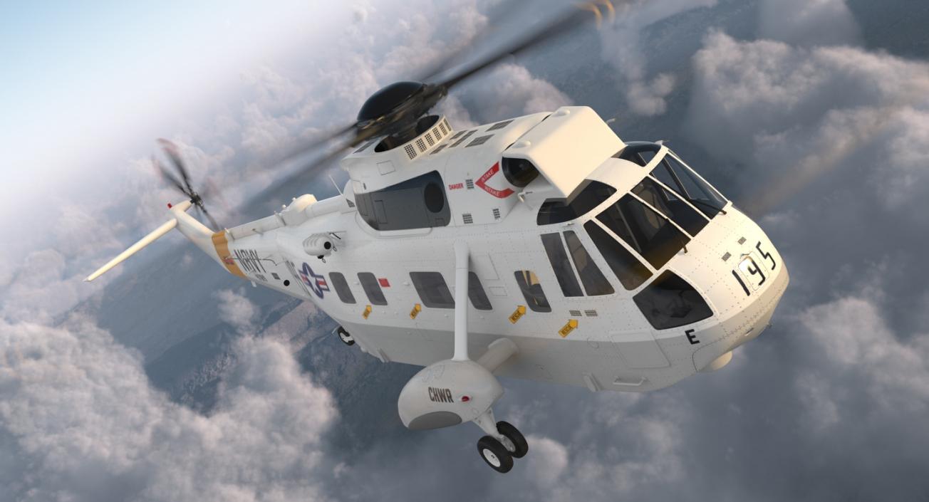 Sikorsky SH-3H Sea King USA Navy 3D