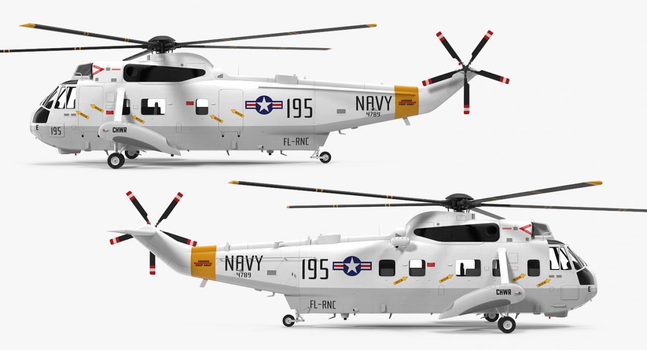 Sikorsky SH-3H Sea King USA Navy 3D