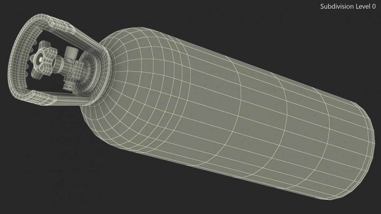 High Pressure Co2 Tank 3D