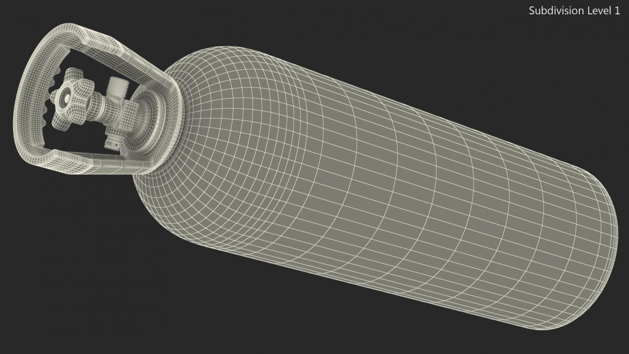 High Pressure Co2 Tank 3D