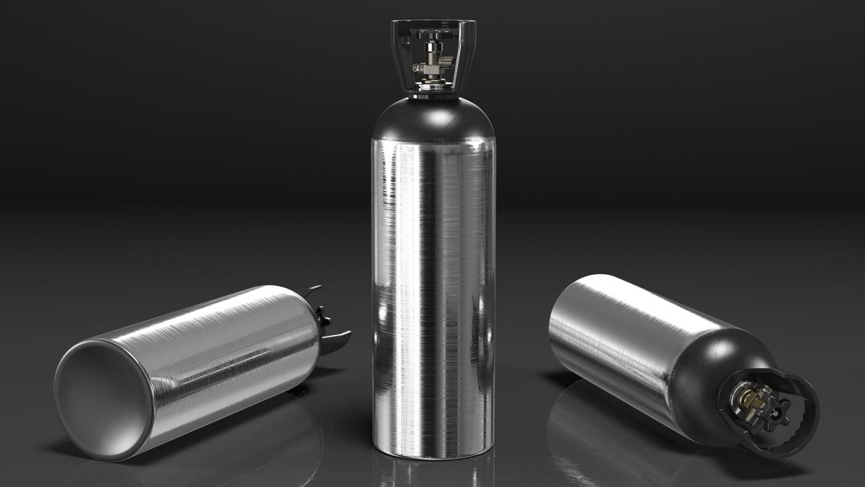 High Pressure Co2 Tank 3D