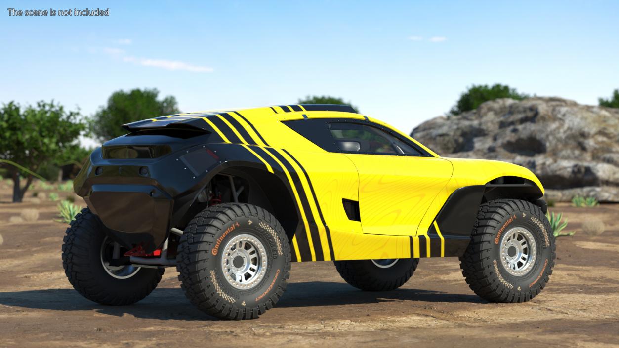 Extreme E Car Racing Electric SUV Clean Rigged for Cinema 3D