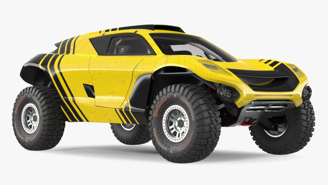 Extreme E Car Racing Electric SUV Clean Rigged for Cinema 3D