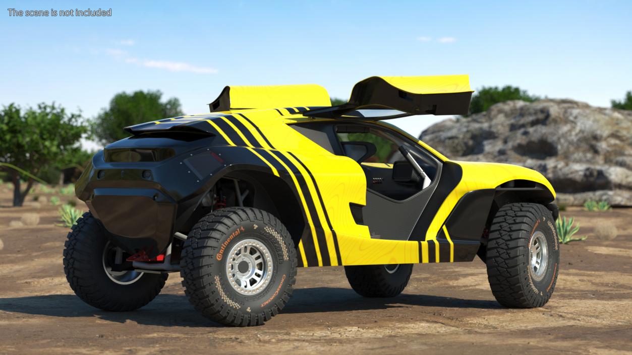 Extreme E Car Racing Electric SUV Clean Rigged for Cinema 3D