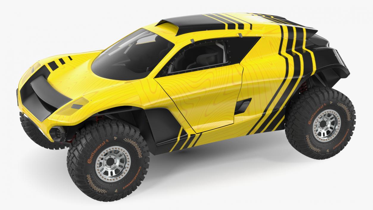 3D model Extreme E Car Racing Electric SUV Clean Rigged for Maya