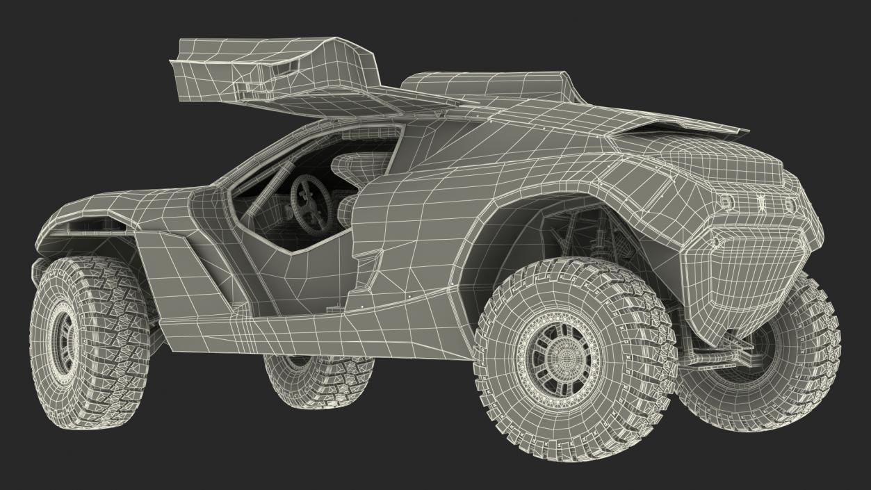 Extreme E Car Racing Electric SUV Clean Rigged for Cinema 3D