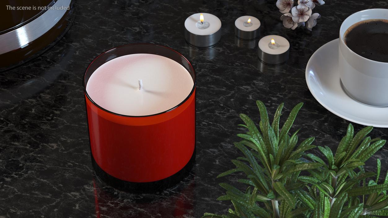 3D Scented Candle Red model