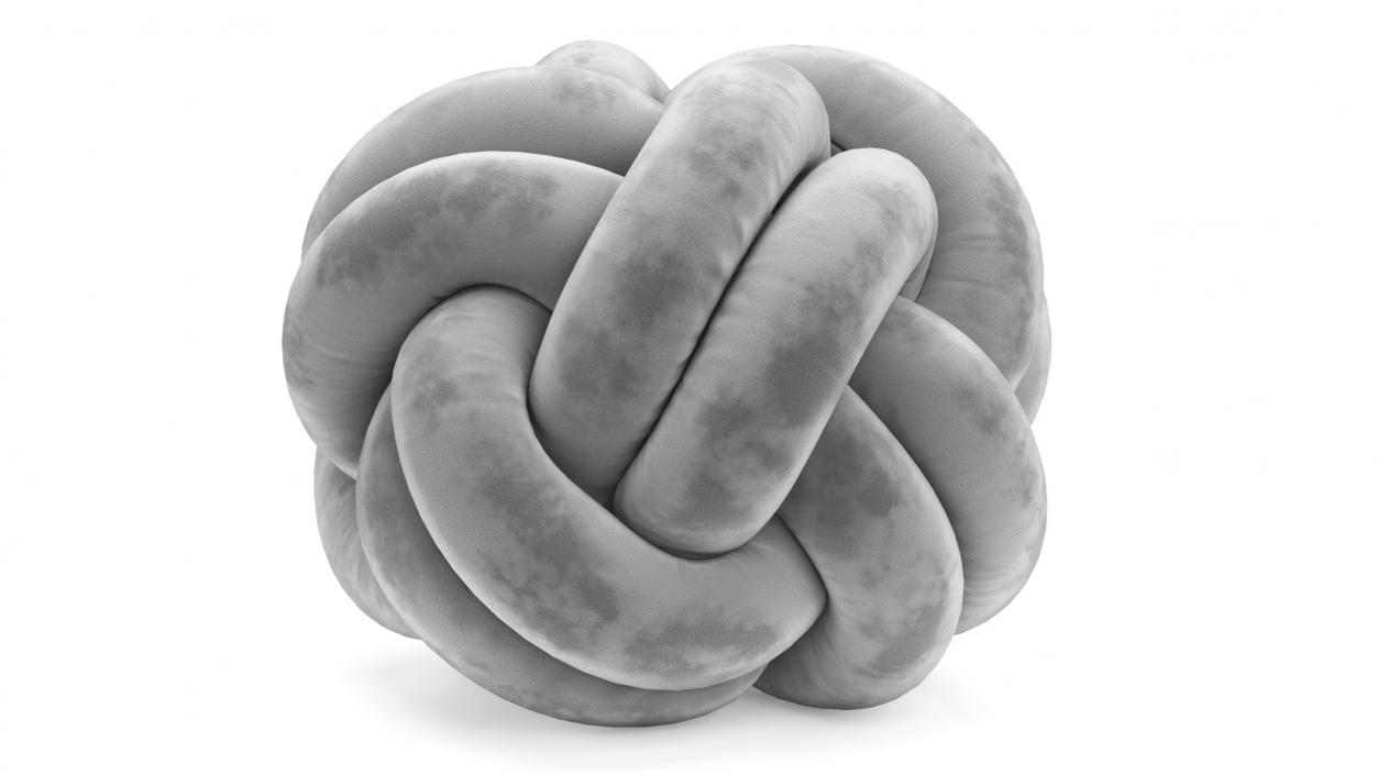 3D Velvet Knot Pillow model