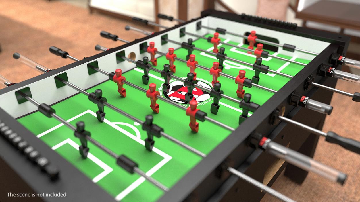 Warrior Table Soccer Pro Foosball Table 3D model