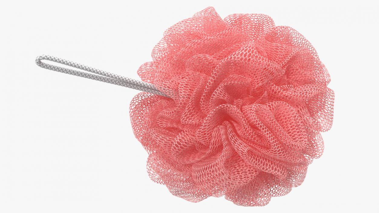 3D Mesh Bath Sponge with Hang Rope