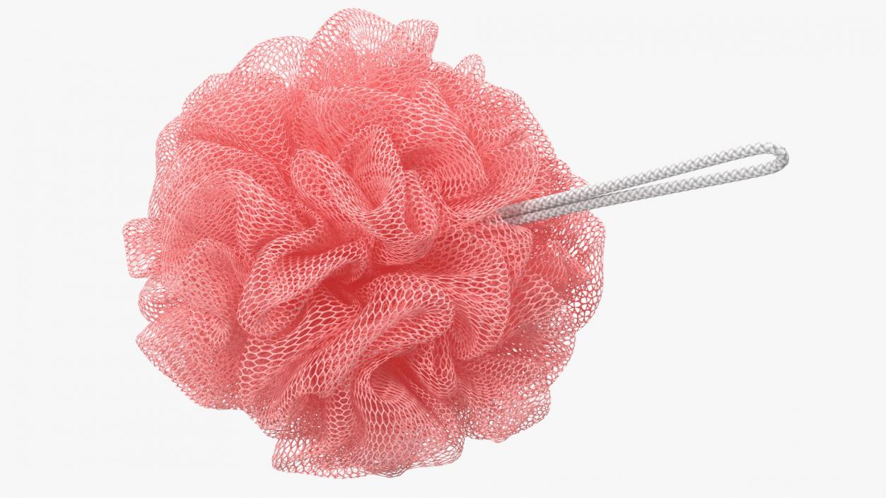 3D Mesh Bath Sponge with Hang Rope