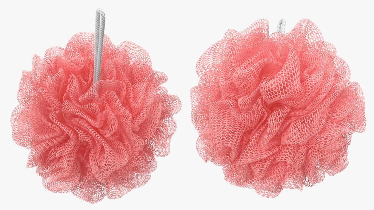 3D Mesh Bath Sponge with Hang Rope