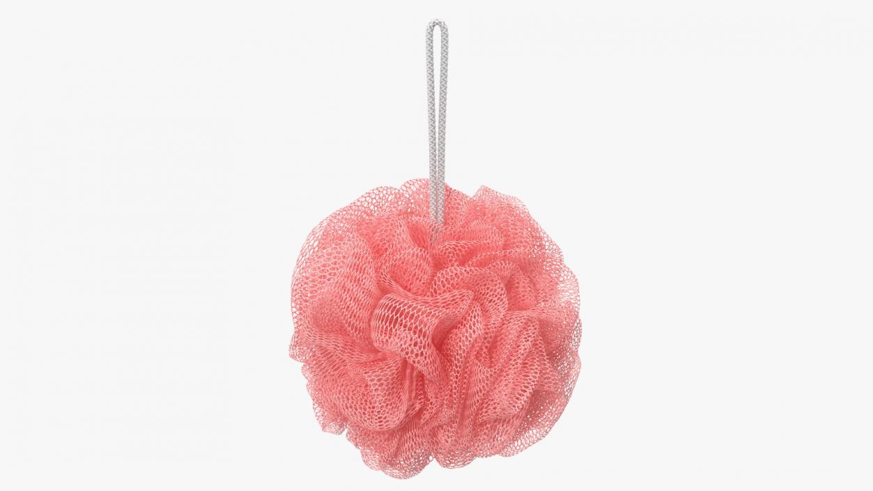 3D Mesh Bath Sponge with Hang Rope