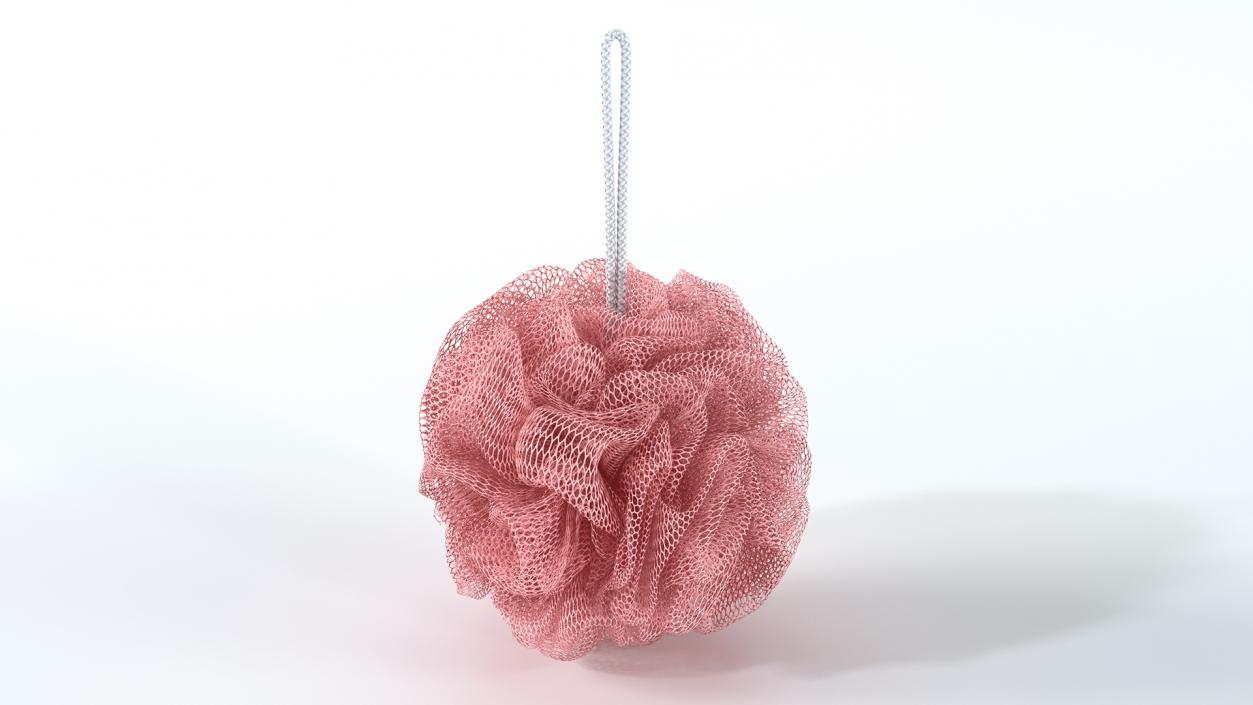 3D Mesh Bath Sponge with Hang Rope