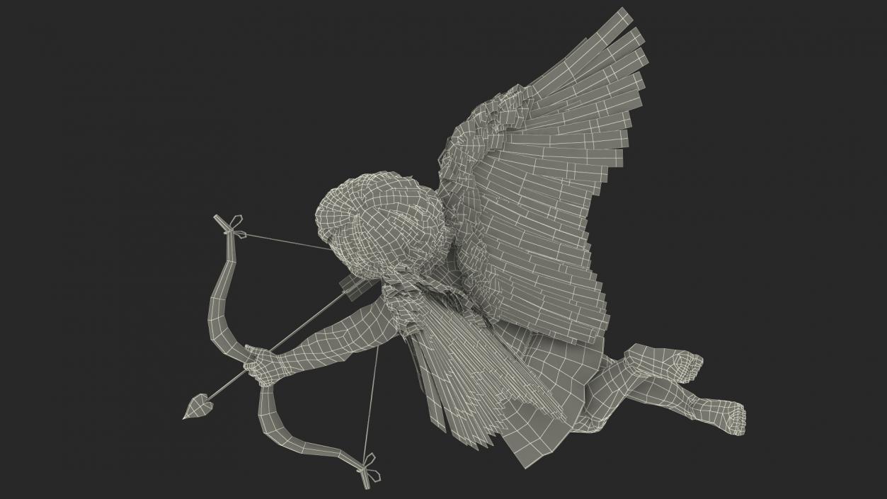 3D model Cupid Angel with Bow and Arrow