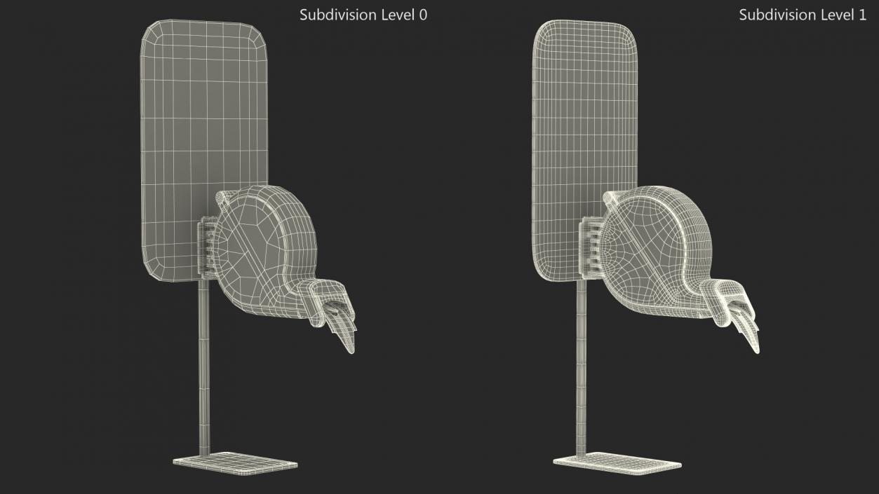 3D model Ticket Dispenser Deli Red