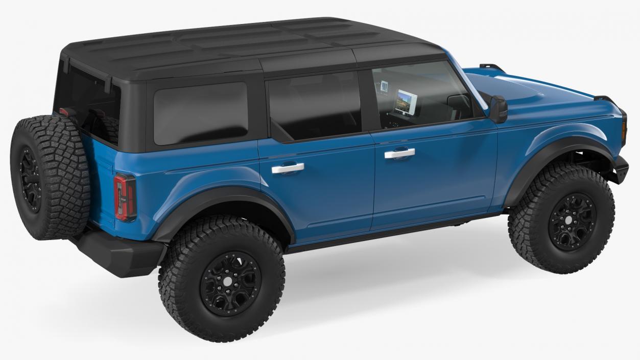 Four Door 4X4 SUV Rigged 3D model