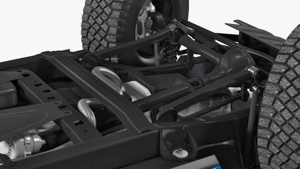 Four Door 4X4 SUV Rigged 3D model