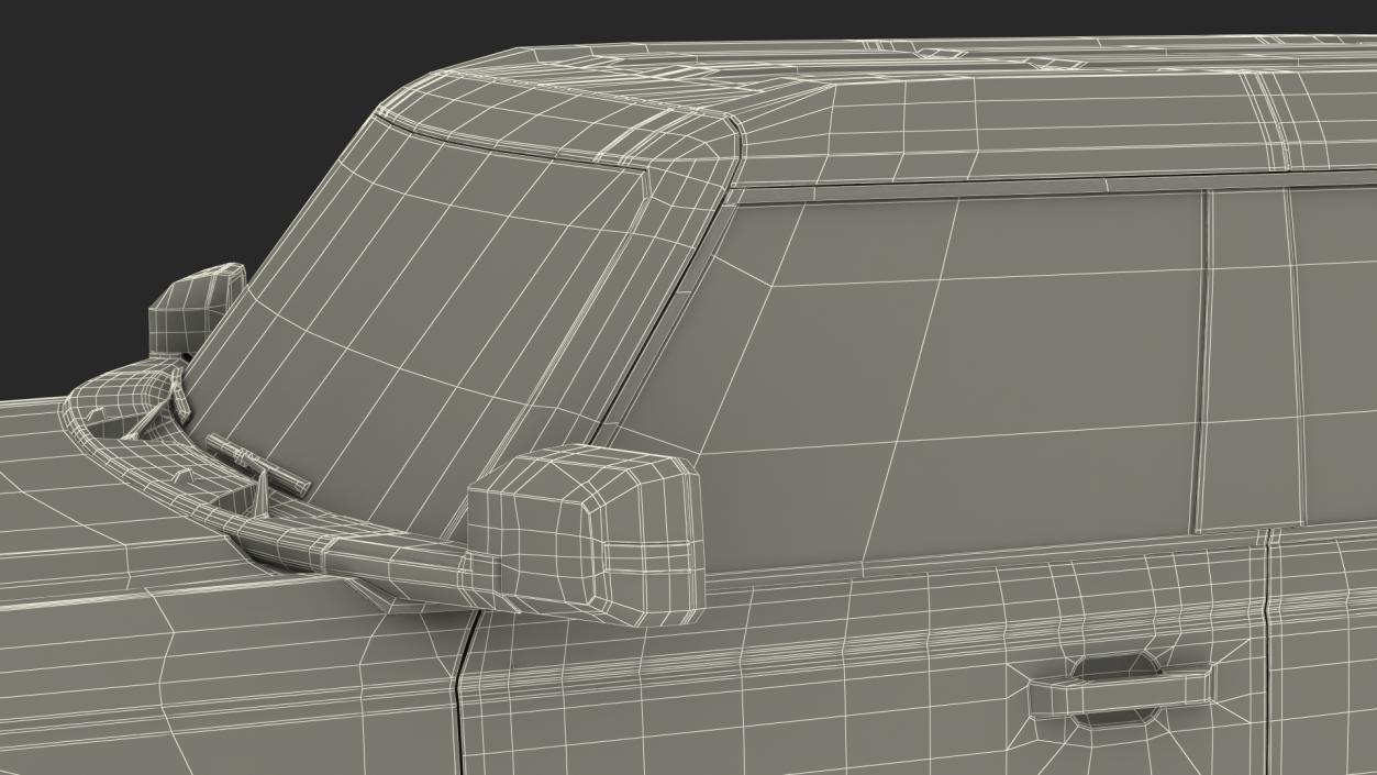 Four Door 4X4 SUV Rigged 3D model