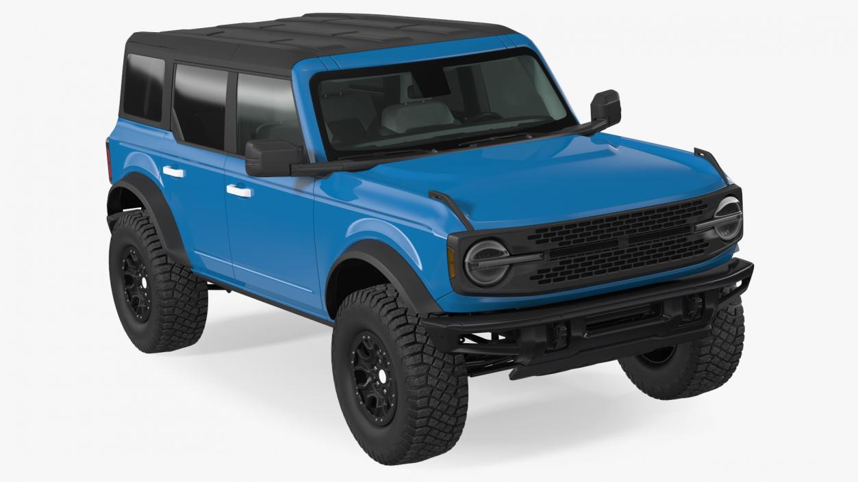 Four Door 4X4 SUV Rigged 3D model