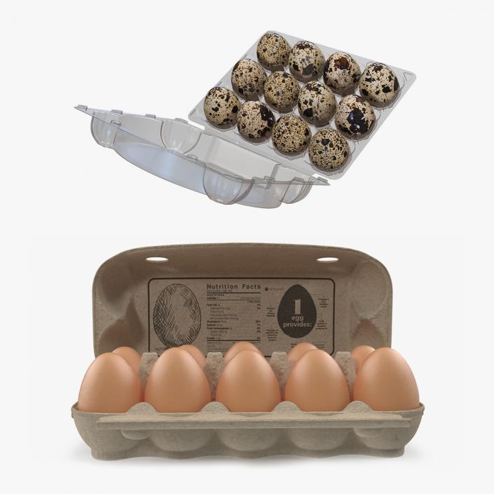 3D Eggs in Package 3D Models Collection