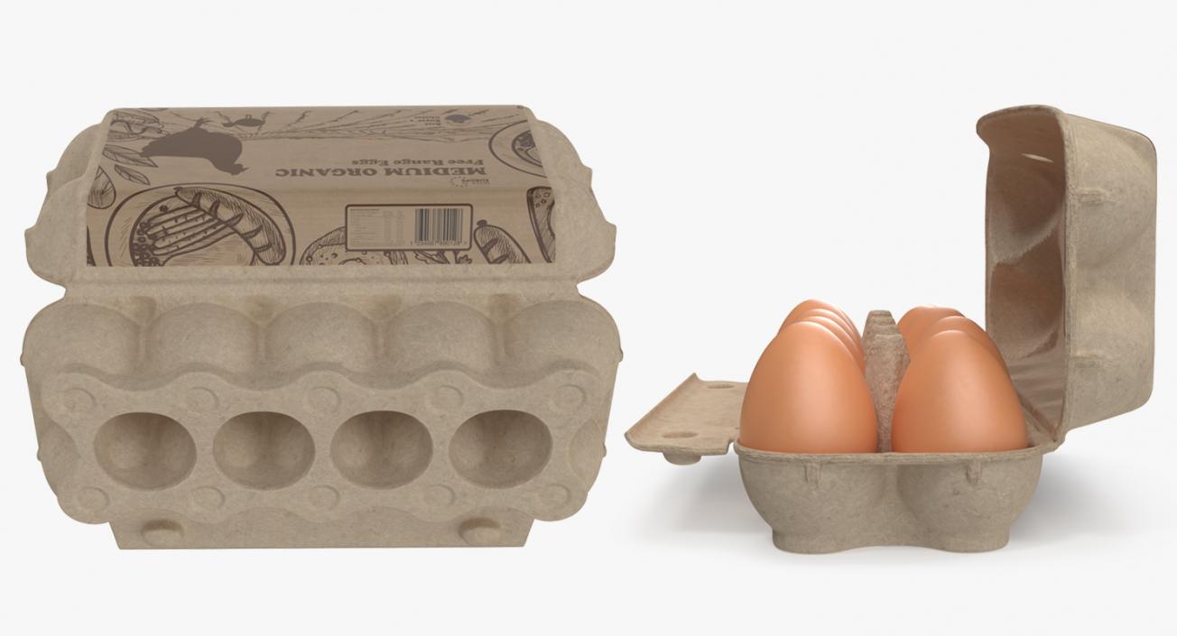 3D Eggs in Package 3D Models Collection