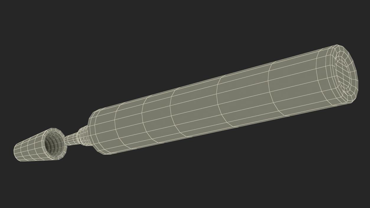 3D model Medical Aluminum Ointment Tube Mock Up 2