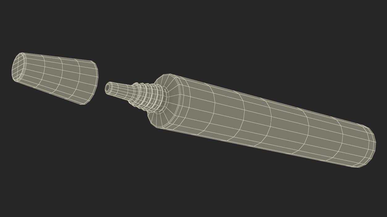 3D model Medical Aluminum Ointment Tube Mock Up 2