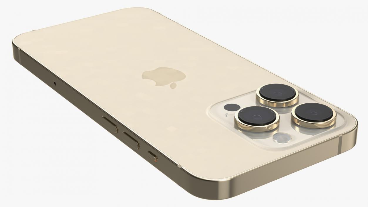 Apple iPhone 14 Pro Gold 3D model